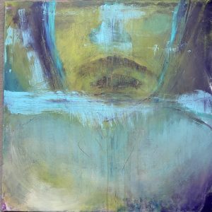 Untergang wasser steht bis zu Hals, angst vor dem Sterben